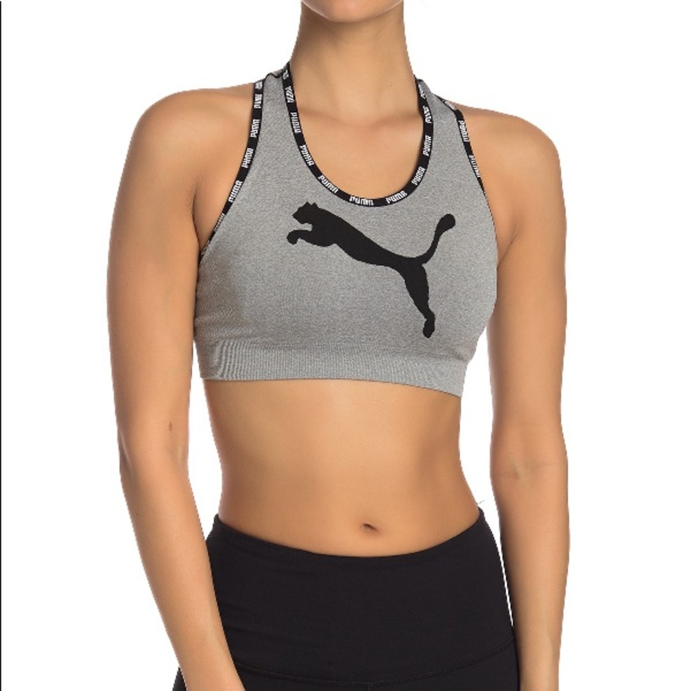 Seamless Puma Sports Bra Grey XL